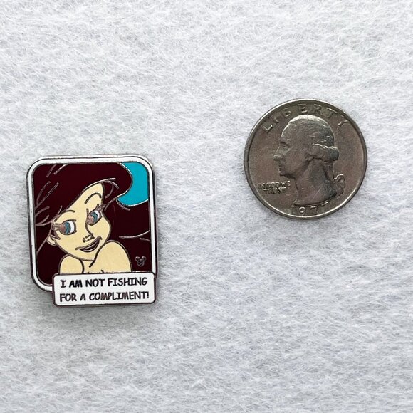 🔮 5/$25 Disney The Little Mermaid Ariel Princess Quote Collection Pin - Picture 2 of 3